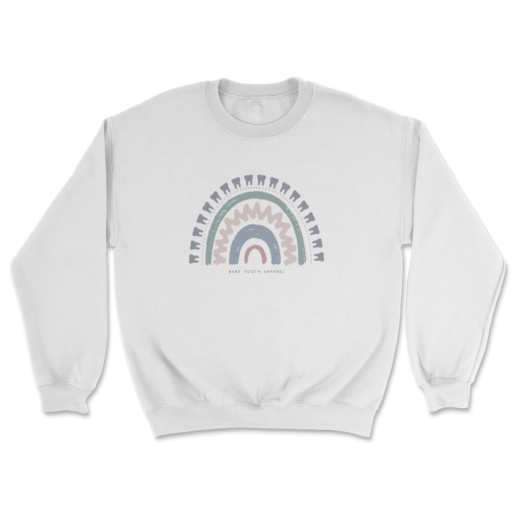 White store rainbow sweatshirt